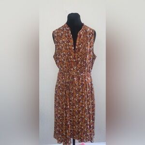 Nanette Lepore floral print dress sleeveless in pre owned condition size 14